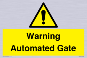 Warning Automated Gate